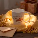 Alphynix 1pc Croissant Espresse Mug, 11oz Ceramic Cup with “You‘re the Croissant to my Espresse” Quote and Cute Personified Food, Sweet Gift for Couples, Food Lovers image 6