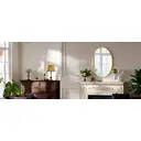 Melodieux Oval Wall Mirror 61x91cm Gold Circle Hanging Wall Home Decorative Wall Mounted Vanity Mirror for Bathroom Living Room Hallway image 7