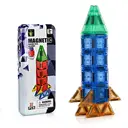 Tokky 32-Piece Magnetic Tiles Portable Tin Box Set Introductory Educational Building Toy Strong Magnetic Adsorption Stable ABS Safe Material Portable CLM02 image 1