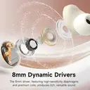 Edifier X3 Pro, Écouteurs sans fil Bluetooth V5.4, Réduction de bruit active, 22 h d'autonomie, Haut-parleur dynamique 8 mm, Texture cuir, Connexion multipoint, Noir image 3