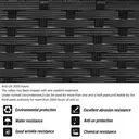 Garden Corner Sofa rattan Garden Furniture Patio Set Garden Entertaining Set Garden Rattan Furniture Lounge Set,Black  image 4