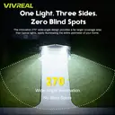 VIVREAL  Solar wall lights Charged by solar energy， 318Led YHM01C, New Year Sale , Top gift picks image 3