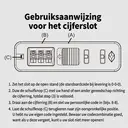 ochama crèmekleurige kofferset (3 stuks), stille TPE-wieltjes, 3-traps verstelbare telescoophendel, cijferslot, 20+24+28 inch, geschikt voor lowcostmaatschappijen, korte reizen en gezinsuitjes image 5