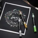 Faber-Castell Marqueurs acryliques Black Edition Shake & Paint, 6 pièces, couleurs métalliques image 5