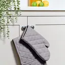 Dexam Single Oven Glove Love Colour 100% Cotton Slate Grey image 4