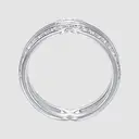 ALAIN MICHAL Intertwine Bague argent 925 sertie en diamants Taille 55 avec cadeau spécial Saint-Valentin image 3