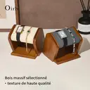 Oirlv Support de Montre en Bois pour Hommes et Femmes - Présentoir à Bijoux et Rangement pour Vitrine image 1