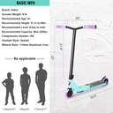 VOKUL K1 Pro Scooter - Trick Scooter for Kids 8 years and UP, Teens & Adults - Purple/Blue image 5