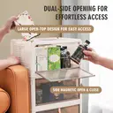 Vilscijon 4-stufige extra große klappbare Aufbewahrungskommode - stapelbare Organizer-Box für Snacks, Bücher, Sneaker & mehr, geeignet für Schlafzimmer & Büro image 2