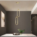 Homary 2-Light Pendant Light Geometrical Shape Ceiling Light Adjustable Height image 2