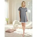 IZURIA round-neck black short sleeved knitted dress  L image 2