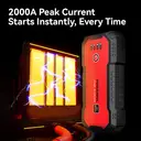 Porbi S901 Car Jump Starter 1500A Peak Portable Jump Starter Power Pack, 14000mAh Battery Booster for 12V Petrol & Diesel Vehicles, SUV, Van & Motorcycle, QC3.0 18W Fast Charge Power Bank with LED Emergency Light image 3