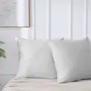 MEROPE Taie d’Oreiller en Bambou 80x80cm Gris Clair Lot de 2 image 4