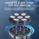 Komingdon [Electric Bald Clipper] Cordless 6D Men's Electric Bald Head Clipper with LED Display - 6 Floating Blades, Rechargeable, Perfect for Short Hair & Travel bule image 3