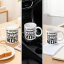 Alphynix 1pc 11oz White Mug with "MY FAVORITE COWORKER gave ME THIS MUG" Office Humor Quote, Playful Desk Gift for Christmas or Thanksgiving image 5