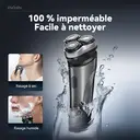 Rasoir électrique ENCHEN Blackstone Max 100 % étanche avec têtes flexibles 3D et tondeuse de précision rétractable, 1 pièce. image 3