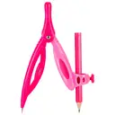 Deli Compass and Ruler Set, Includes Compass and Protractor for Precise Drawing, 1-Pack for School, Office, and Geometry Use,1Pack image 4