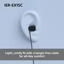 Sony IER-EX15C USB-C Wired Earbuds (White) image 4