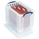 Really Useful Plastic Storage Box 19L Clear (Pack of 4) image 5