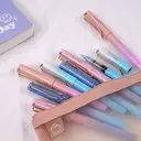 WRITECH Liquid Ink Rollerball Pens: 0.5mm Black Pens Quick Dry No Bleed Roller Pens Pack of 8(Gradient) image 3