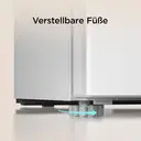 TCL RF60DWE0 45 L Kompakter Mini-Tischkühlschrank für Getränke, Snacks und Lebensmittel, verstellbare Füße, gehärtetes Glasregal, Energieklasse E, leise für Zuhause und Büro image 5