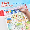 JoyCat Farm Series Paint with Water Colouring Books image 3