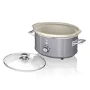 Swan 3.5L Retro Slow Cooker - Retro Grey, 200W, with 3 Temperature Settings, Keep Warm Function, SF17021GRN image 2