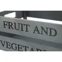 Maison by Premier Grey Wood Fruit and Vegetables Crate image 2