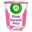 Air Wick Candle Pink Sweet Pea 105g image 1