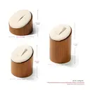 Oirlv Présentoir en Bois 3 Pièces pour Bagues – Support d’Exposition Homme/Femme, Organisateur de Bijoux pour Vitrine ou Comptoir, Porte-Alliances image 9