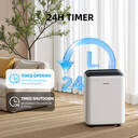 ELECCI 25L/D Dehumidifiers, 4.8L Water Tank, 3 Speeds, R290, 24H Timer, Continuous Drainage with Drain Hose, Ideal for 50m² Rooms. image 2