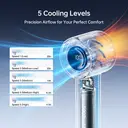 JISULIFE Life10S Ventilateur portable avec affichage numérique - Bleu image 2