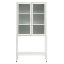 Interiors by Premier Display Cabinet Acier Metal White Tall image 0