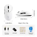 RAPOO VT2 MAX Wireless Gaming Mouse, True 8K Wireless Polling Rate, 53g Lightweight, Up to 750 Hr Battery, Nordic nRF54L15 MCU, 120-Million Optical Switch, 10 Programmable Buttons, Macro Enabled - White image 7