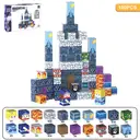 XINQIYUAN Qiyuan Jouet Éducatif Blocs de Construction Place du Monde Magnétique 2.5cm 100pièces (1) [Mélange aléatoire – Couleurs issues uniquement de la photo principale] image 1