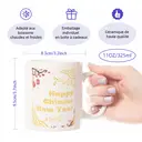 Alphynix 1 Mug Nouvel An chinois, tasse à café céramique 33cl avec lanternes rouges et fleurs de prunier, cadeau de vacances festif pour amis, famille, collègues,Le cadeau de la saint-valentin, cadeau d’anniversaire image 7