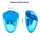 M&G Pencil Sharpeners, 3 Pack Manual Dual Hole Pencil Sharpeners with Lid, Compact Portable Sharpeners for Colored Pencils, School and Office Supplies image 3