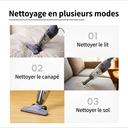 ochama Aspirateur balai 2-en-1 avec fil léger, haute puissance d’aspiration 550 W, corps fin, bac à poussière visible, montage et démontage faciles - 0,5 L image 4