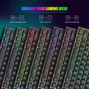 MageGee TS91 60% Wired Gaming Keyboard, QWERTY US layout, RGB Backlit 61 Key Ultra-Compact Keyboard, TS91 Ergonomic Waterproof Mechanical Feeling Office Computer Keyboards for PC, MAC, PS4, Xbox ONE Gamer(Black) image 7