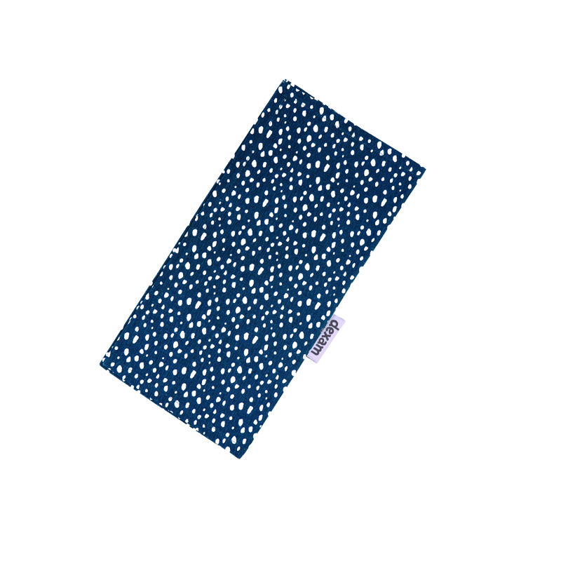 Sintra Recycled Cotton Spotted Napkin and Placemat Set - Ink Blue image 3