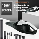 ATSHARK A-081 Aspirateur à main 8000 Pa léger et portable, chargement sans fil - Blanc image 1