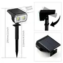 VIVREAL  48LED solar spotlight warm white type 2-pack CPD-09, New Year Sale , Top gift picks image 1
