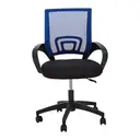 Interiors by Premier Office Chair with Arms Frazer Mesh Black/Blue image 4