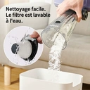 ochama Aspirateur balai 2-en-1 avec fil léger, haute puissance d’aspiration 550 W, corps fin, bac à poussière visible, montage et démontage faciles - 0,5 L image 5