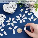 Lot de 100 Stickers Miroir en PVC Forme Goutte Minimaliste Décoration Rayonnante image 0