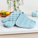 Dexam Single Oven Glove Love Colour 100% Cotton Duck Egg image 4