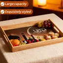 Ramadan wooden serving tray - set of 2 -moon image 3