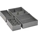 ANQI Organisateur de tiroirs de commode pour sous-vêtements, lot de 4 - Gris image 0