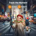 hohem 3-Axis Smartphone Gimbal Stabilizer｜Detachable Remote ·  AI Tracking · Fill Light · Tripod & Extension Rod · Portable Foldable Design image 1