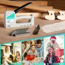 HAUSHOF Pistolet agrafeuse type 53 en plastique ABS avec extracteur d'agrafes et 800 agrafes de 8 mm pour bois, tissu, meubles et tapisserie image 7